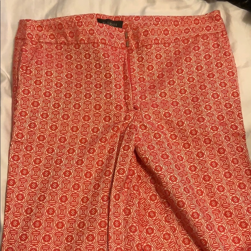 Flower print heritage capris